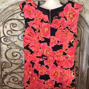 Gorgeous dress with bold colors.